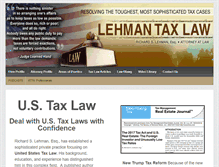 Tablet Screenshot of lehmantaxlaw.com